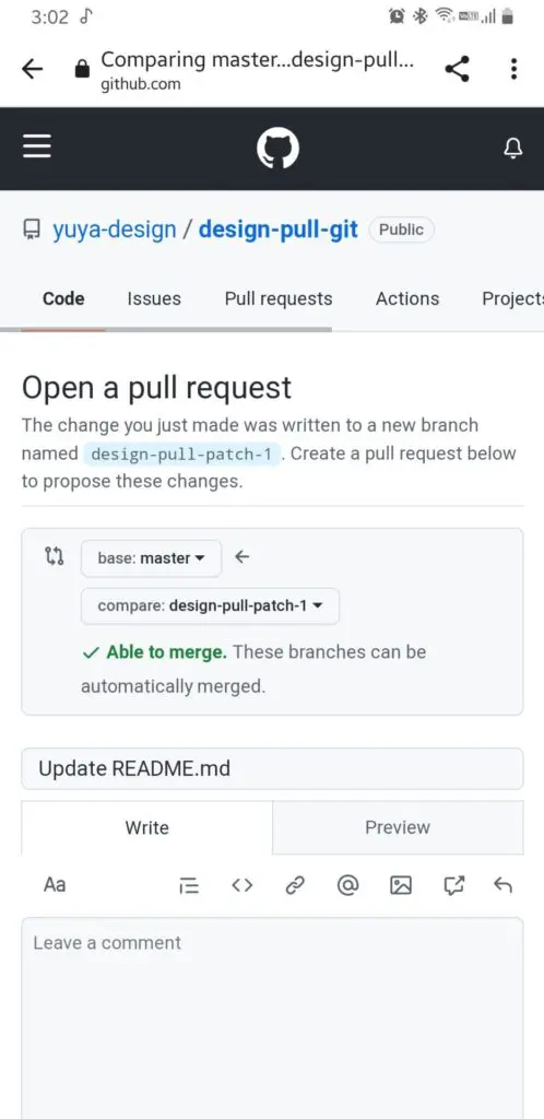 pull request