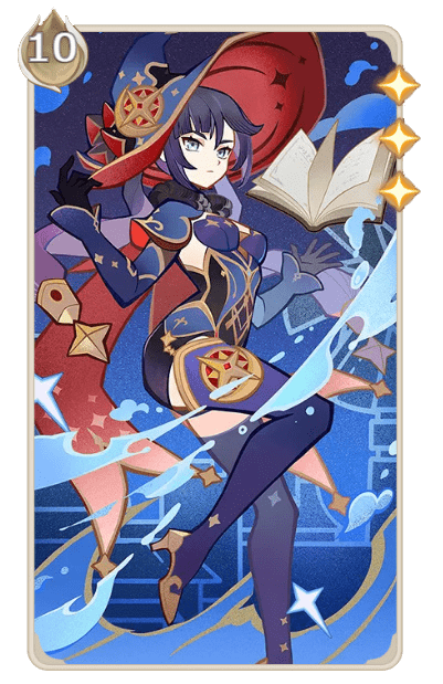 モナ七聖召喚キャラカード（Wiki）【原神】（げんしん）｜プルデザイン