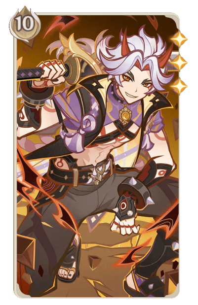 荒瀧一斗】七聖召喚キャラカード（Wiki）（原神）（げんしん）｜プル