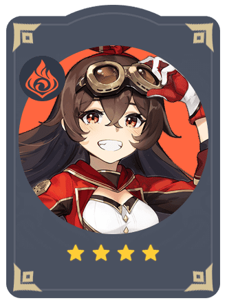 アンバー】七聖召喚キャラカード【原神】（げんしん）｜プルデザイン