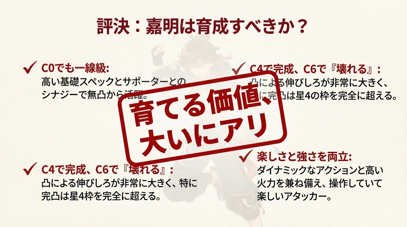 嘉明 レポートヘッダー